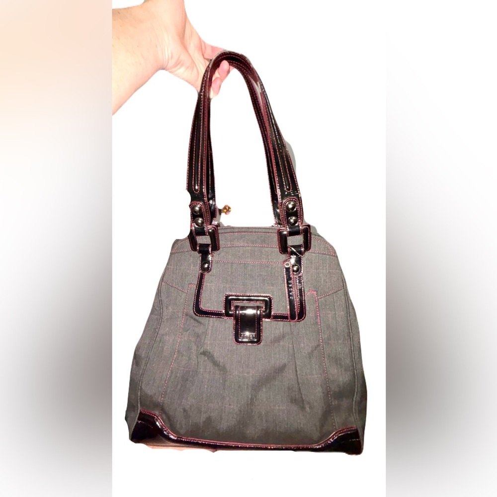 Rare Mark Cross luxury Large Plaid tote shoulder bag